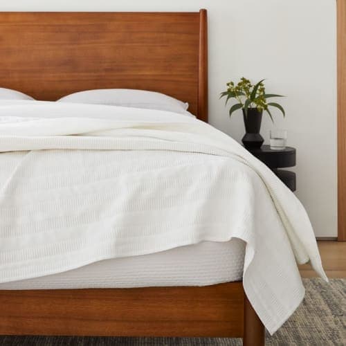 Dobby Ladder Stripe Coverlet King image