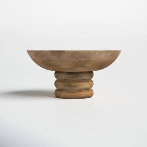 Boulders Wood Decorative Plate in Brown image