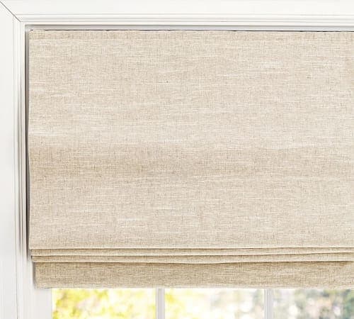 Emery Linen Cordless Roman Shade-36" image