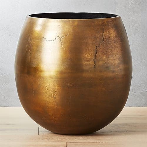 Rough Cast Large Brass Planter image