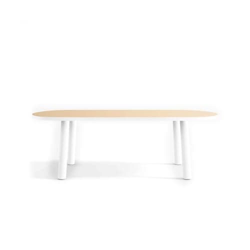 Rue Adjustable White Wood Kids Table with 15" Legs image
