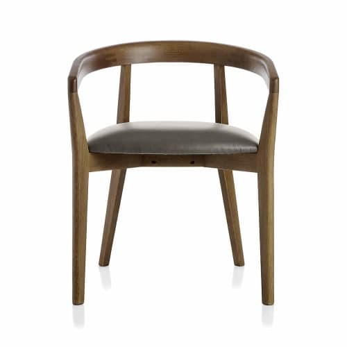 Cullen Shiitake Stone Round Back Dining Chair image