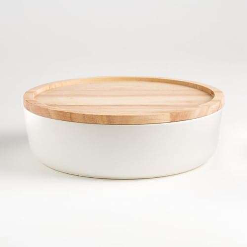 Oven to Table Round Serving Bowl with Lid image