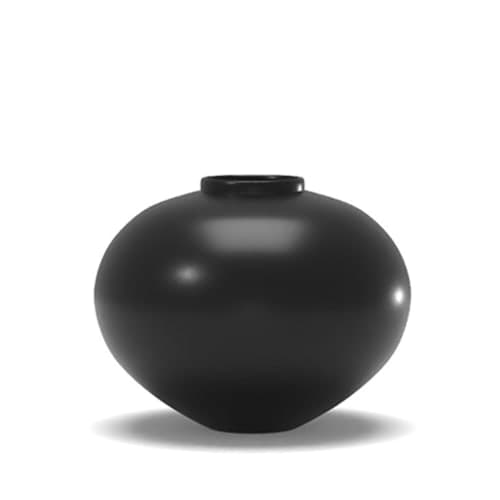 Jimena Black Round Vase image