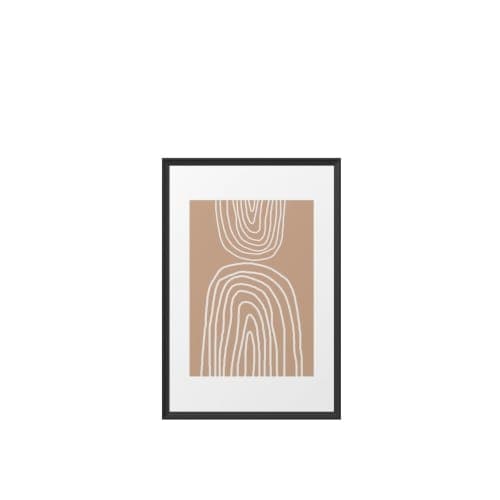 Abstract Rainbow Framed Art Print With Frame 24" x 36" image