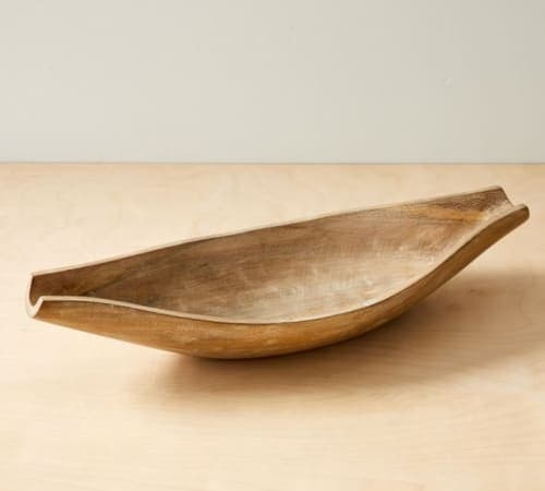 Wood Coastal Bowl Long image