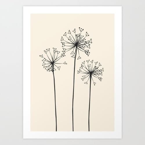 Dandelions Art Print image