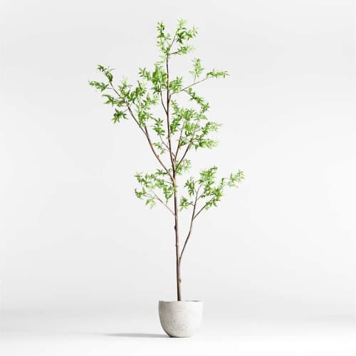 Potted Faux Green Maple Tree image