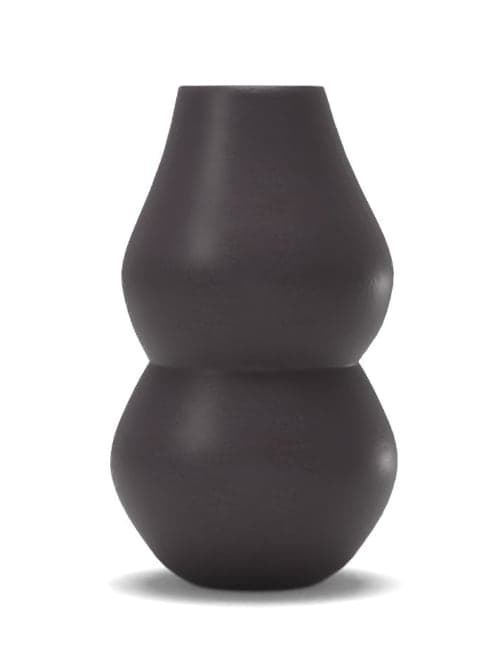 Crackle Glaze Vase Mocha Short Totem image