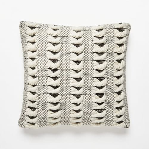 Simon Ivory Wool Pillow With Insert-20"x20" image