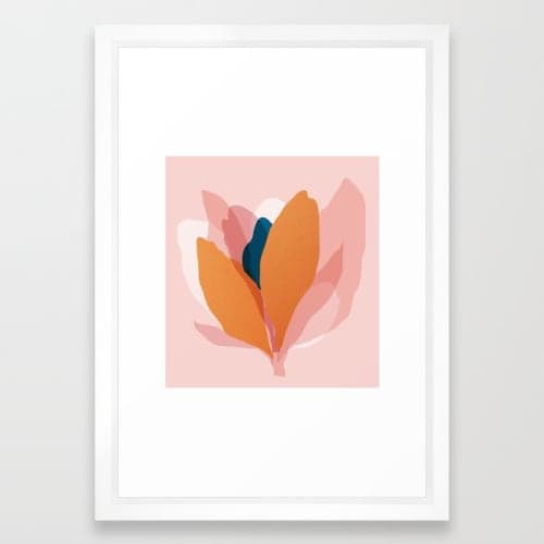 Abstraction Floral Blossom Framed Art Print image