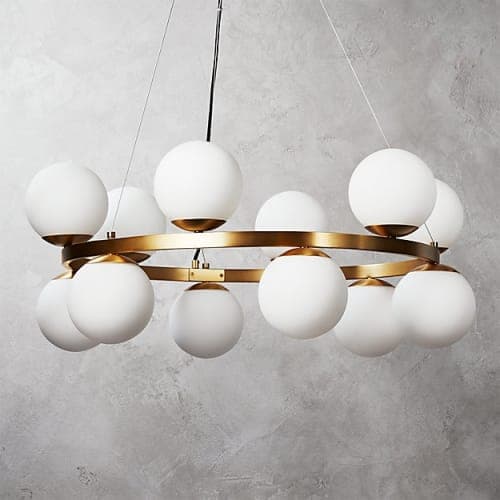 Bubbles Brass Ring Pendant Light  image