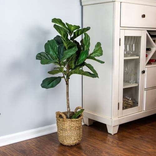 30 Artificial Fiddle Leaf Fig Tree in Basket image