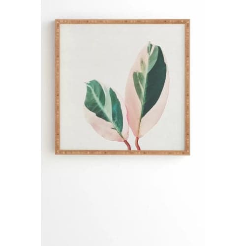 Pink Leaves Graphic Art image