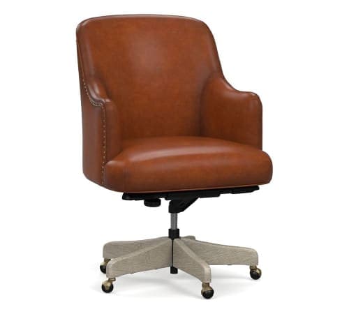 Reeves Leather Swivel Desk Chair image