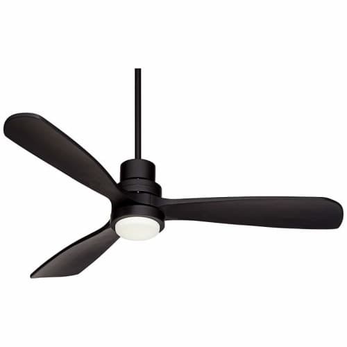 Casa Delta Wing Matte Black Outdoor LED Ceiling Fan with Remote image