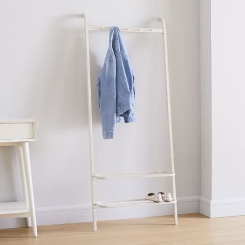 Bamboo Leaning Garment Rack image