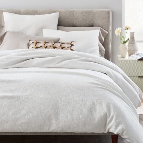 Silky TENCEL and Cotton Matelasse Duvet Cover image