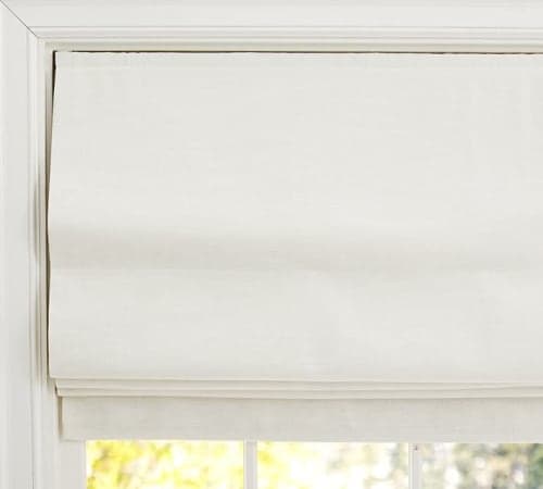 Emery Linen Cordless Roman Shade - 26 x 64 image