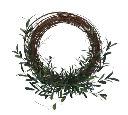 Asymmetrical Faux Olive Wreath image