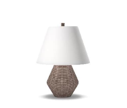 Assembled Resin Table Lamp Tan image