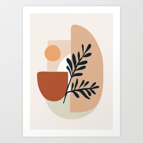 Geometric Shapes Art Print image