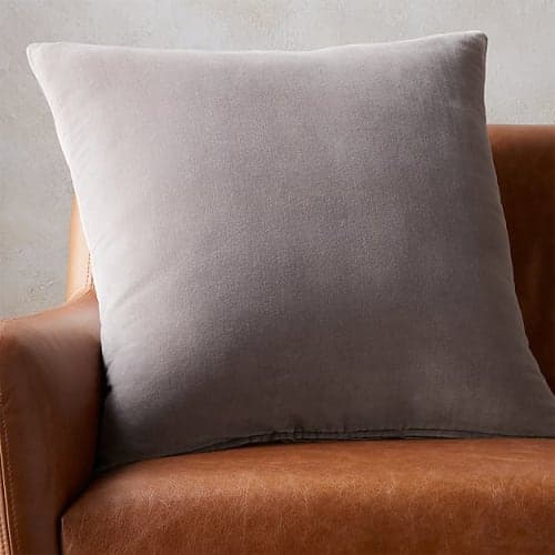 Leisure Grey Pillow With Insert-23"x23" image