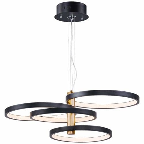 ET2 Hoopla Black and Gold Light LED Pendant Light image