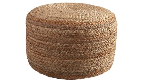 BRAIDED JUTE POUF image