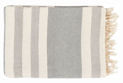 Accent Throw Dermot Silver Striped image