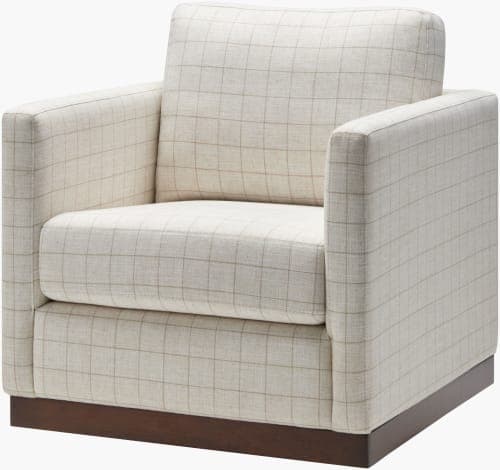 Grid Swivel Chair Cream image