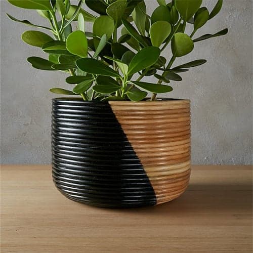 BASKET LARGE BLACK PLANTER image