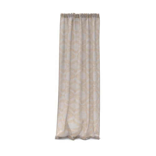 Semi Sheer Clipped Jacquard Curtain-96" image