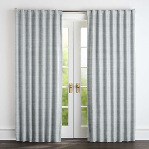 Silvana Silk Abyss Blackout Curtain Panel image