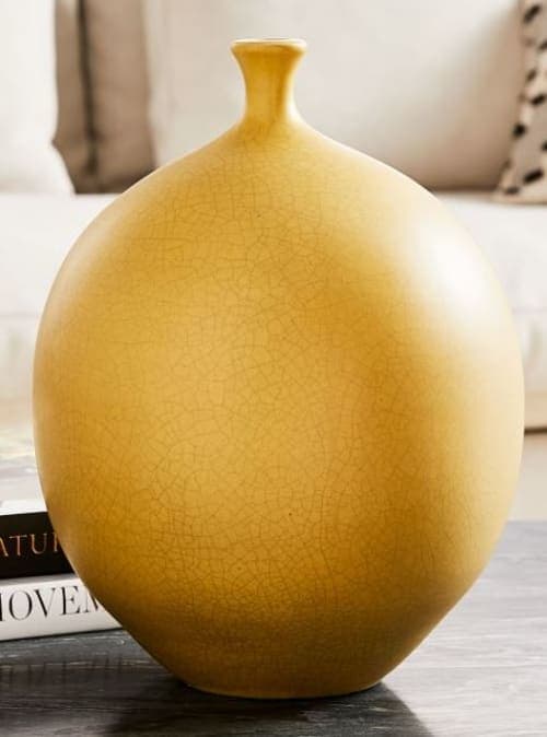 Crackle Glazed Ceramic Vases image