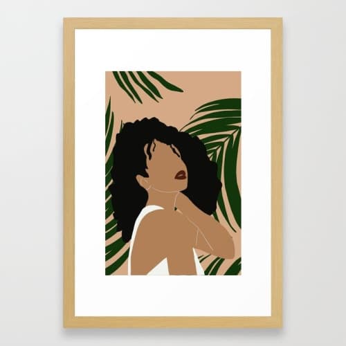 Black Woman Framed Art Print image
