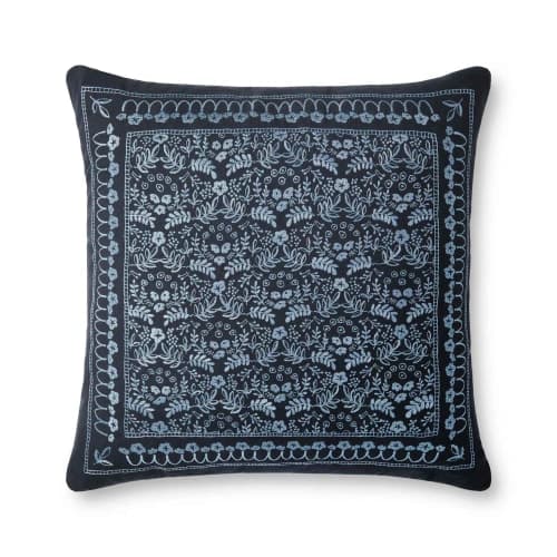 Navy and Blue Pillow with No Insert-22"x22" image