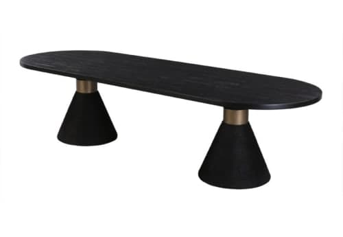 Rowena Oval Dining Table - Black image