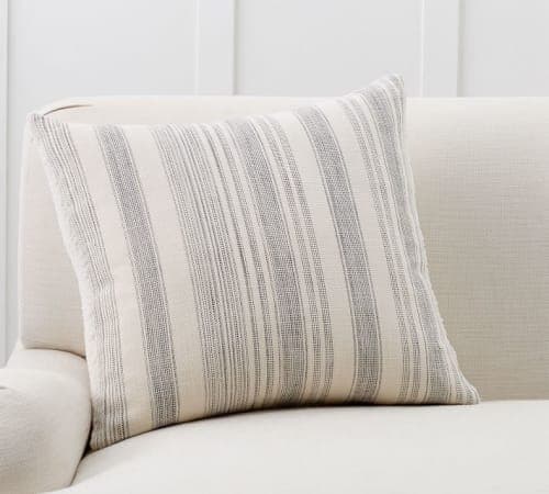 Hawthorn Stripe Sherpa Back Pillow Cover image