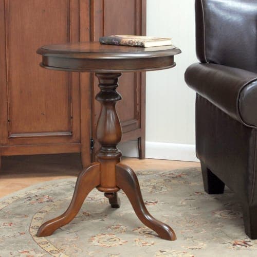 Bishop Pedestal Style Round Accent Table image