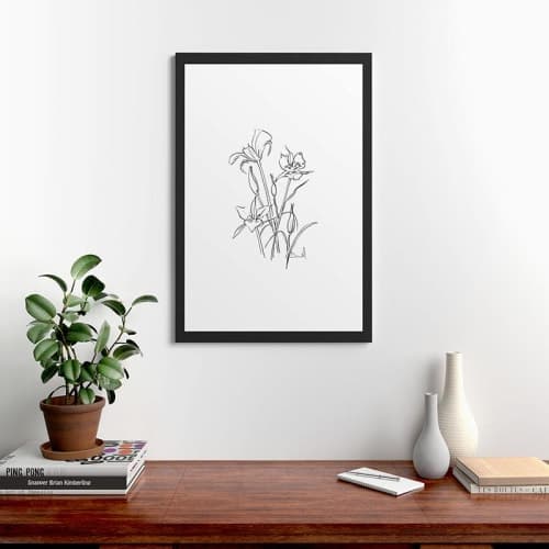 FRAMED ART PRINT FLORAL image