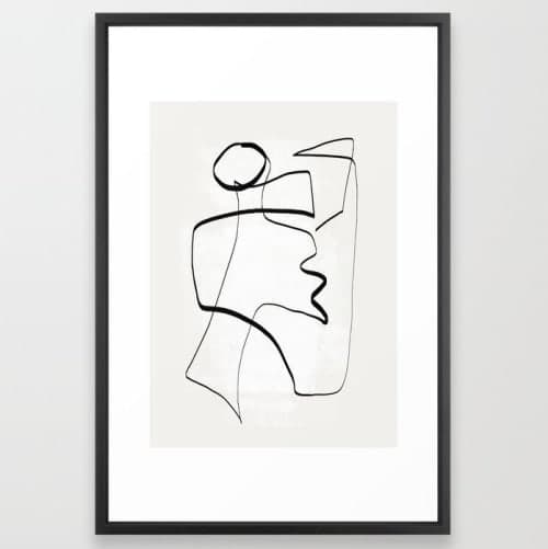 Abstract line art 6 Art Print with Frame 24" x 36" image