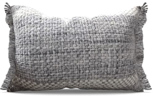 Ixora Eco Friendly Textured Indoor Outdoor Lumbar Pillow Witrh Insert image