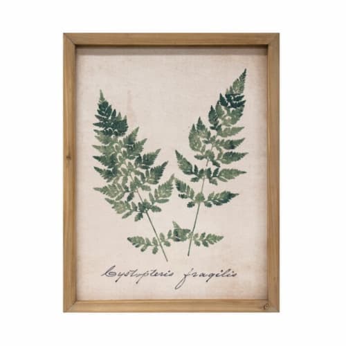 Botanical Prints Print on Wood With Frame image