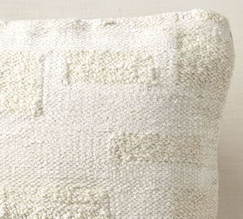 Textured Geo Squares Pillow Cover image