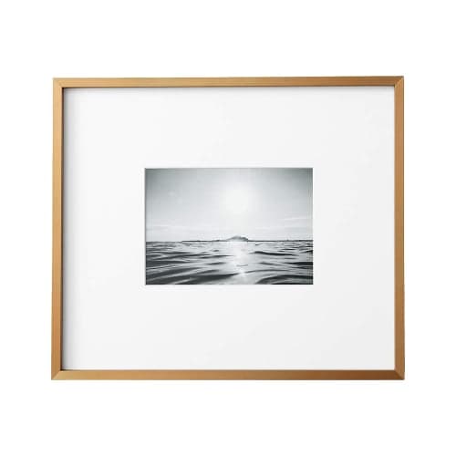 GALLERY BRASS FRAME WITH WHITE MAT image