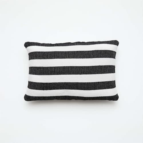 Cap Striped Outdoor Pillow With Insert-20"x12" image