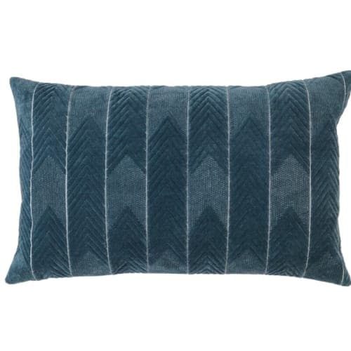 Floretta Cotton Lumbar Pillow Cover With Insert-24"x16" image