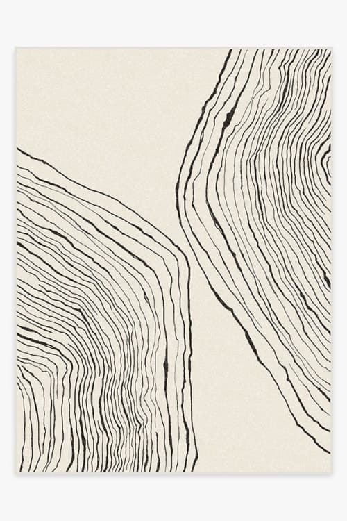 Nina Takesh Seine Black & Ivory Rug 9'x12' image