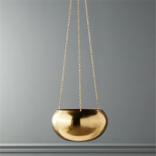 RAJ GOLD HANGING PLANTER image